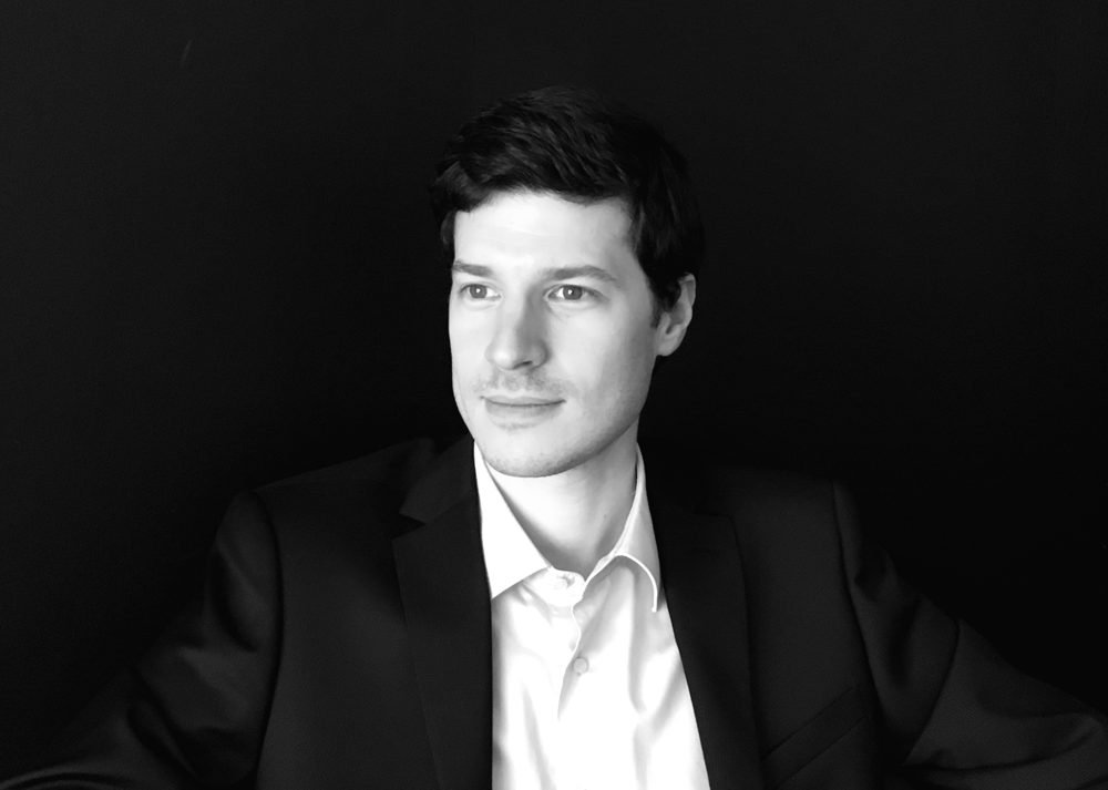 Portrait en noir et blanc d’Axel Cypel