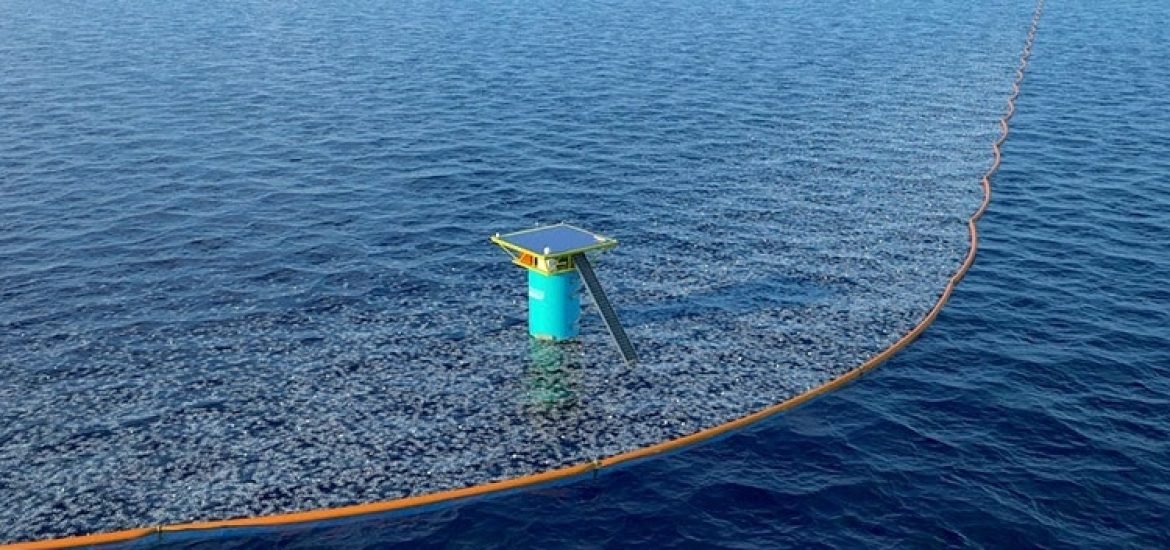 Premiers pas du dispositif Ocean Cleanup