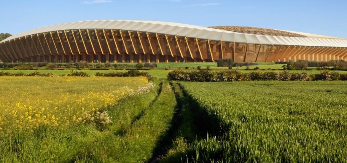 Le premier stade de football européen en bois va être construit au Royaume-Uni