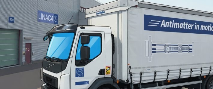 Le CERN transporte pour la première fois des antiprotons par la route