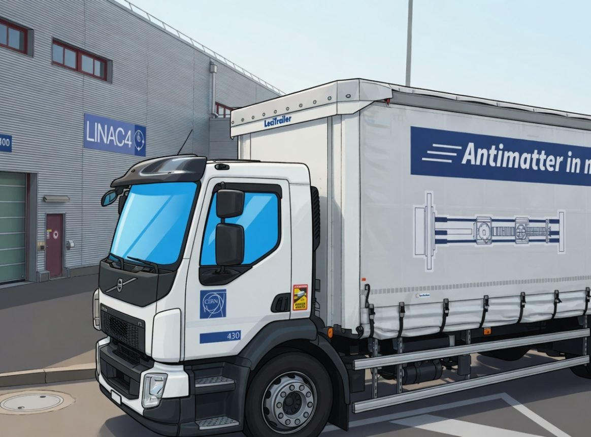 Le CERN transporte pour la première fois des antiprotons par la route